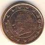 Euro - 2 Euro Cent - Belgium - 1999 - Cobre Chapado en Acero - KM# 225 - Obv: Head left within circle, stars 3/4 surround, date below Rev: Denomination and globe - 0